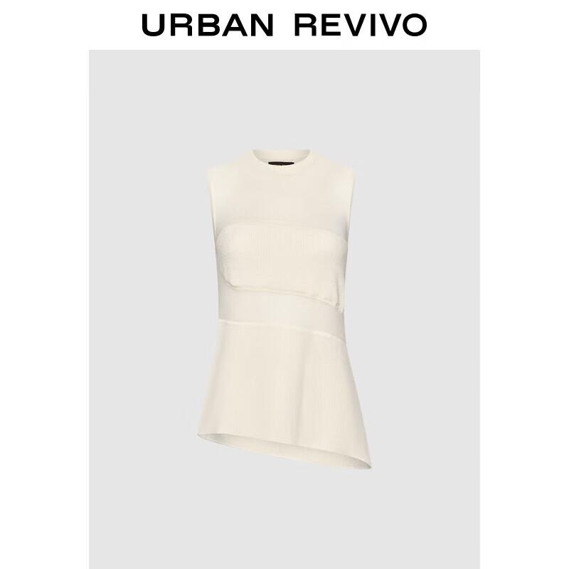 

Женский трикотажный топ без рукавов асимметричного кроя UR M