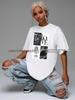 Camiseta Street Style Tendência Estampada de Manga Curta 100% Algodão