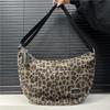 Women'S Personalized Leopard Print Diagonal Straddle Bag Retro Versatile Trend Shoulder Bag