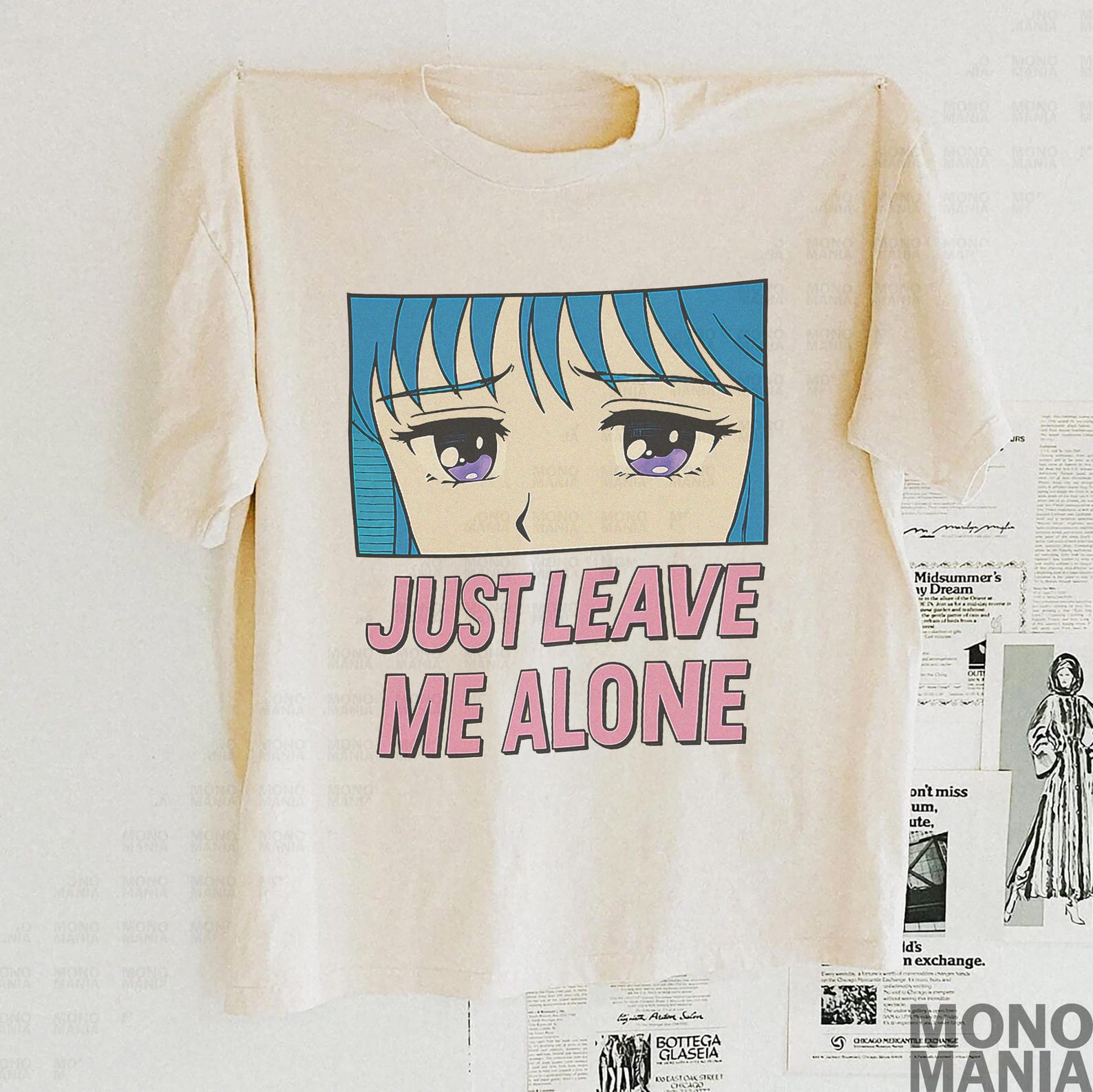 Leave me alone shirt | Anime Shirt, Manga Shirt, Perfect Blue Shirt, Japan, Japanese, Mima Kirigoe, E-Girl, Goth Anime Girl M