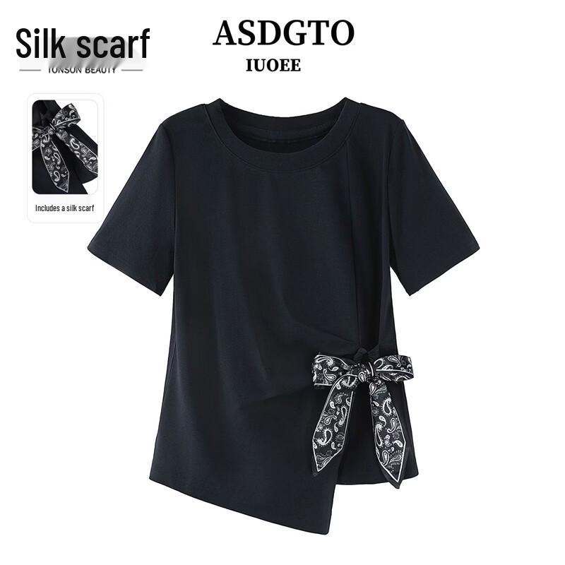 Women s Slim Fit Round Neck Short Sleeve T-Shirt S