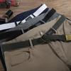 Young men's artificial pants, no punching canvas belt, trendy jeans,  men's Korean fashion version, versatile belt, women