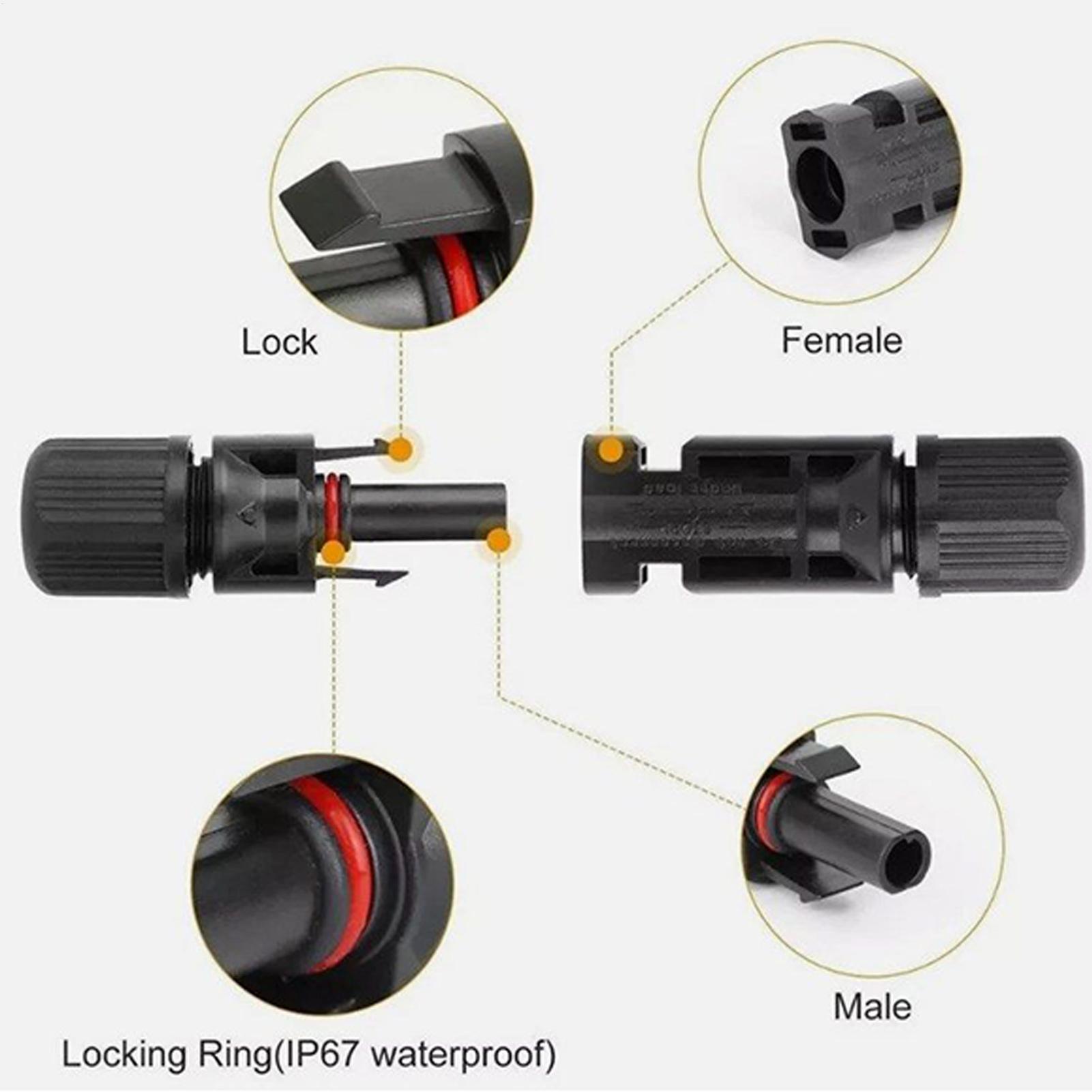 

10 Pairs/Lot Solar Connectors with Spanner Waterproof Solar Panel Connector SOLAR PV Connector For Solar cable CN