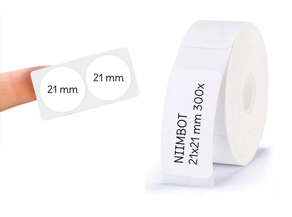 Niimbot Labels Stickers Round 21*21Mm 300Pcs
