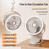 Multifunctional Wall-Mounted Clip Fan with Night Light - Ideal for Dorms & Offices