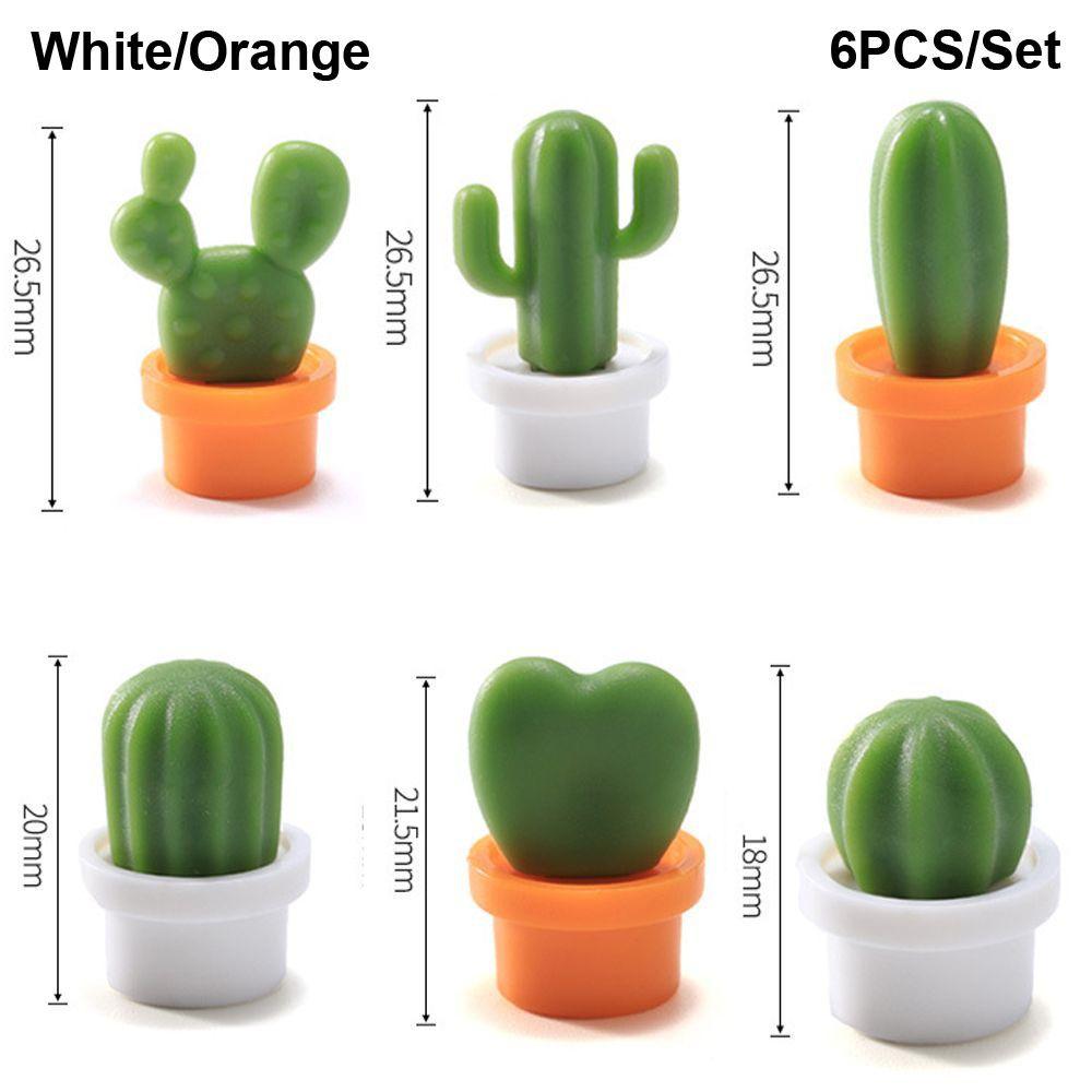 Living Room Refrigerator Magnet Succulent Potted Miniature Cactus Bonsai Magnetic Stickers