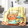 1pc Chef Star Blanket Lightweight Flannel Throw for Sofa Bed Travel Camping Livingroom Office Couch Chair
