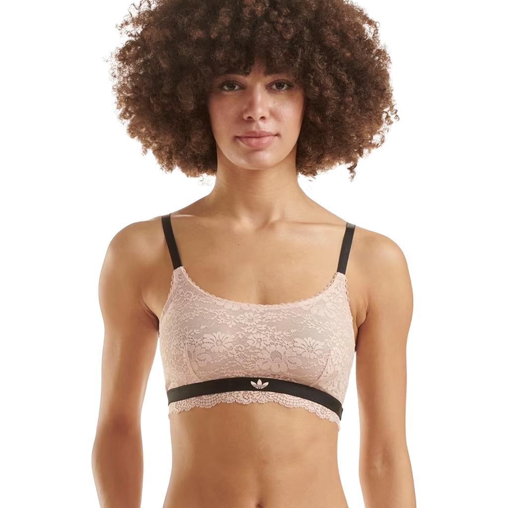 Adidas Womens/Ladies Rubberised Logo Lace Bralette