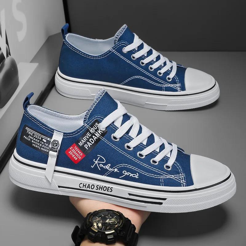 

Новые модные мужские кроссовки, дышащая повседневная спортивная обувь, мужские дизайнерские мужские туфли на шнуровке, вулканизированные, мужские, Zapatillas Hombre tenis 44 синий