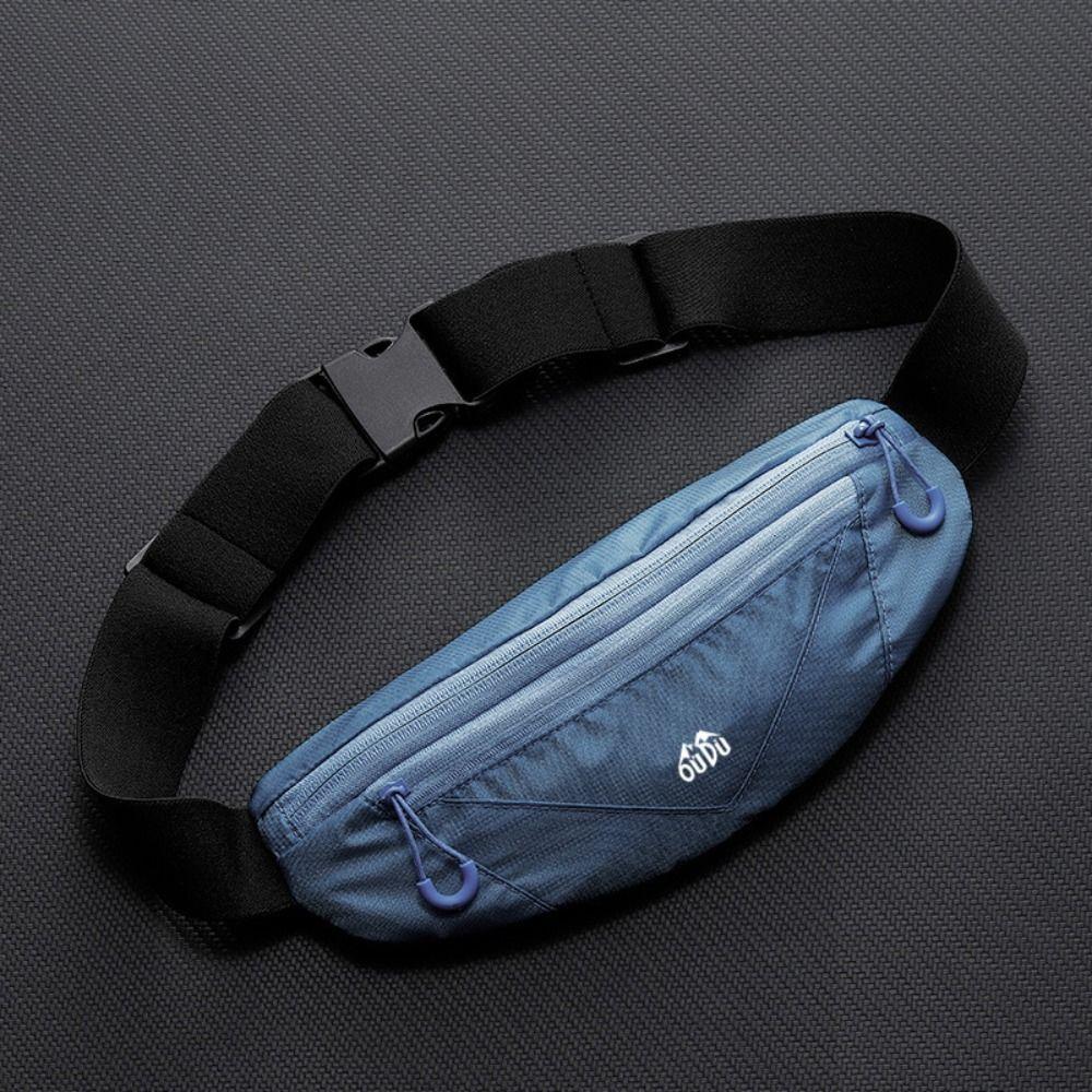 Ultra-Thin Sports Waist Bag Double Zipper Pocket Running Waist Bag Mobile Phone Waist Bag Sports