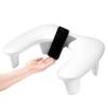 U-Shaped Nail Art Hand Rest with Phone Holder - Comfortable PU Leather Pillow, Simple Style.