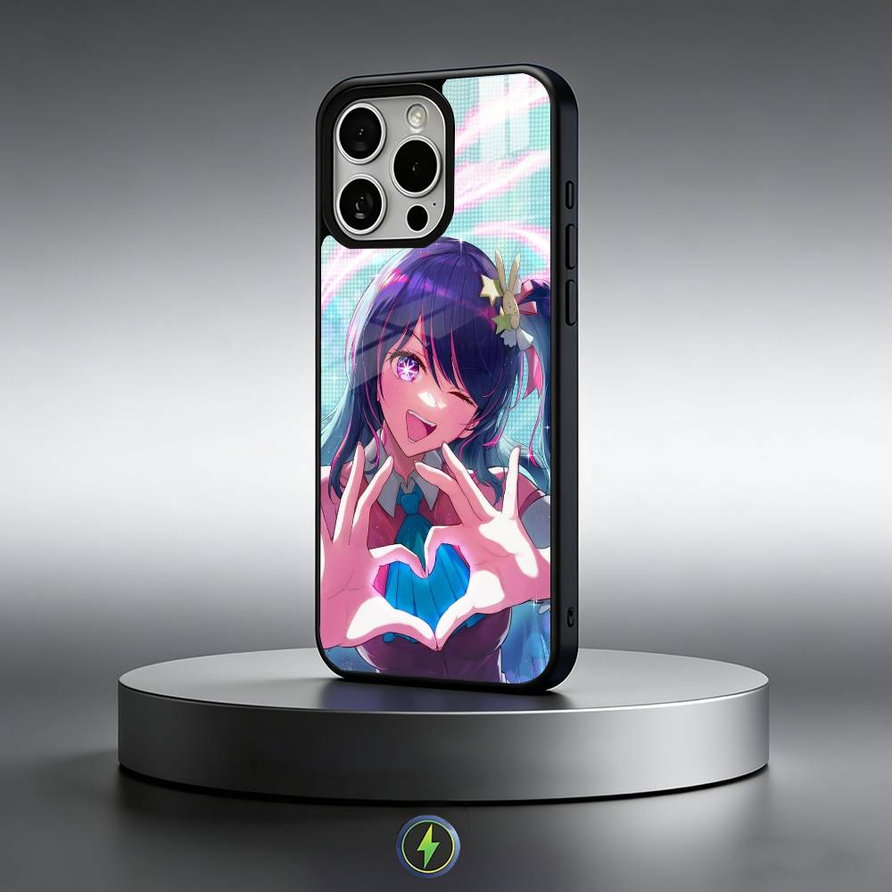 Anime O-Oshi No Ko Phone Case For iPhone17,16,15,14,13,12,11 Plus,Pro Max Magnetic For Magsafe Wireless Charging