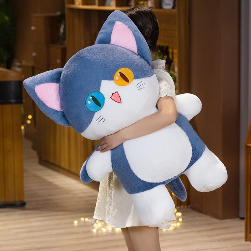 Creative Shark Cat Plush Toys Stuffed Cute Big Eyes Cats Doll Lovely Animal Pillow Soft Cartoon Cushion Christmas Gift