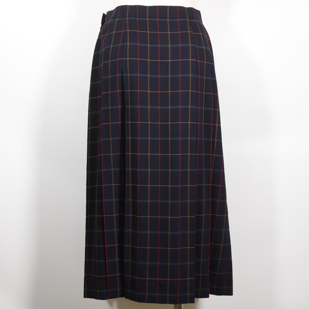 Burberrys Shirt & Skirt setup check vintage black/hair Women Used