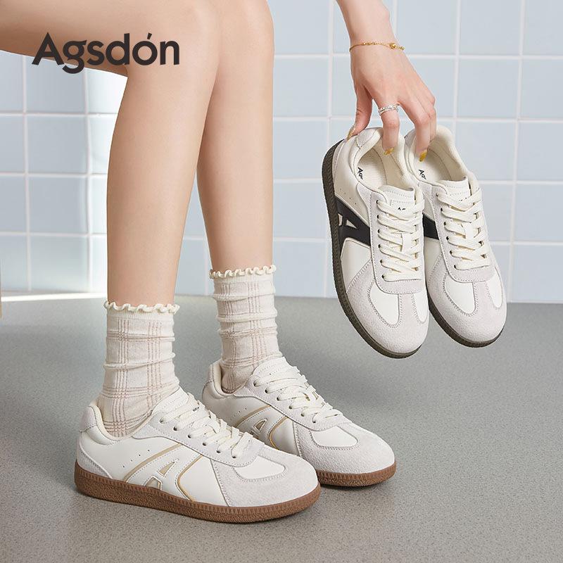 Augustus Dengde training shoes women's 2025 new autumn great-looking Forrest Gump flat-soled sports shoes white shoes board shoes