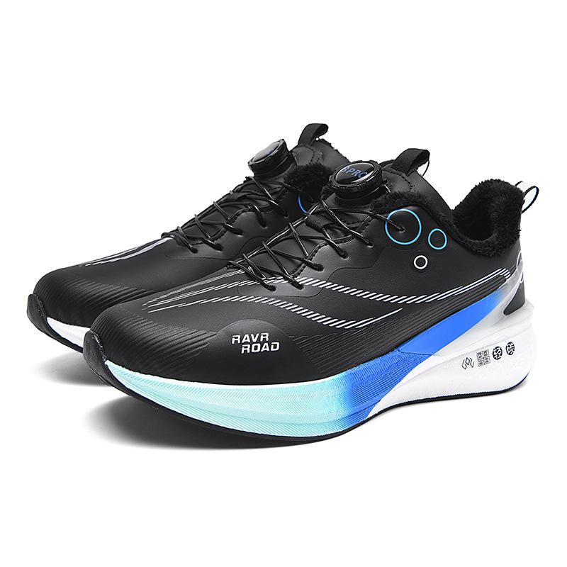 Red Rabbit 8PRO True Explosive Carbon Board Youth Racing Leather Surface Fleece Warm Running Shoes Men's and Women's Rotating Buckle Sneakers