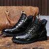 Autumn Winter Men Boots Comfortable Motorcycle Boots Men Footwear Rubber Ankle Boots Men Shoes Size 38-48