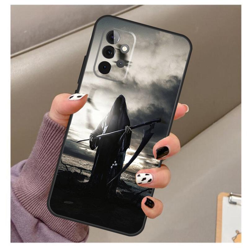 Death Grim Reaper Skull Case For Samsung Galaxy A32 A52 A12 A22 A16 A26 A36 A56 A06 A55 A35 A15 A54 A34 A14 A13 A53
