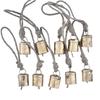 ABWR-10 Pcs Vintage Hanging Bells Christmas Decorations Bells For Home Decor, Cow Bells Decoration With Rope Style B Easy Instal