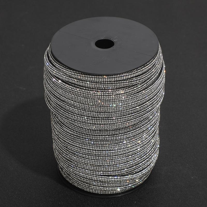 10/20/30/50yards Half Round Water Rhinestone Rope Shiny Crystal Rope DIY Drawstring for Clothing Bag Shoes Replacement String