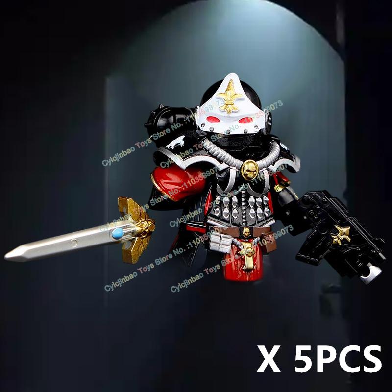 S116 New Black Warrior Girl Building Blocks Mecha Models Action Figures Children's Educational Toys for Kids Assembled Gifts