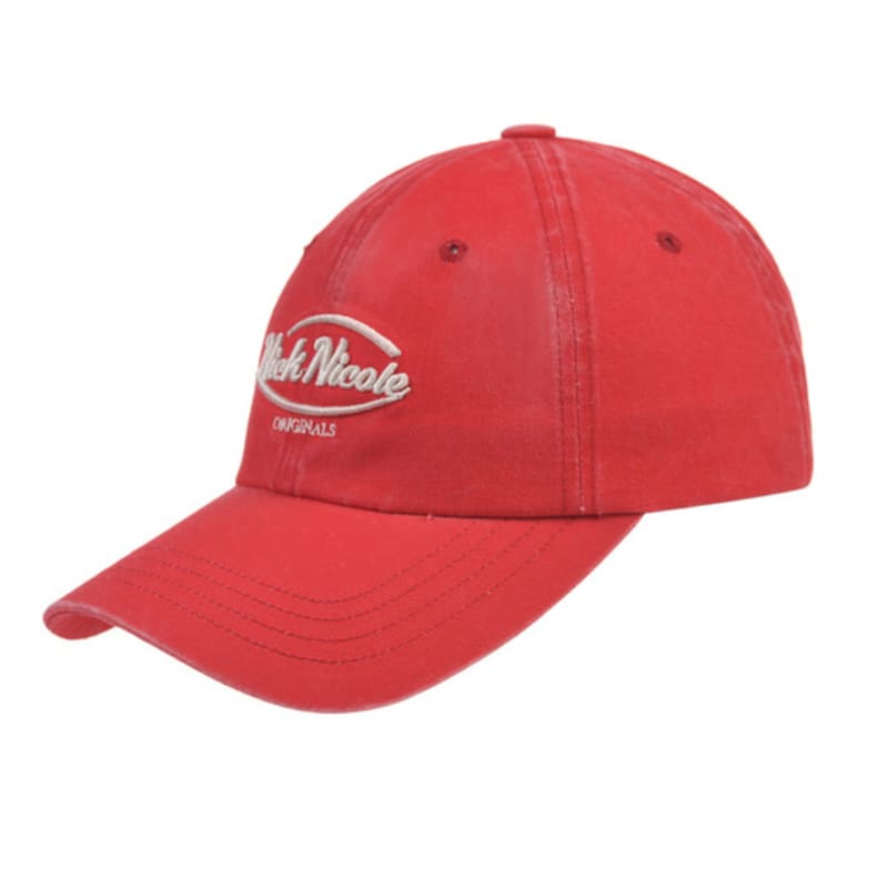 NICK&NICOLE NICOLE ORIGINALS LOGO BALL cap_VINTAGE RED