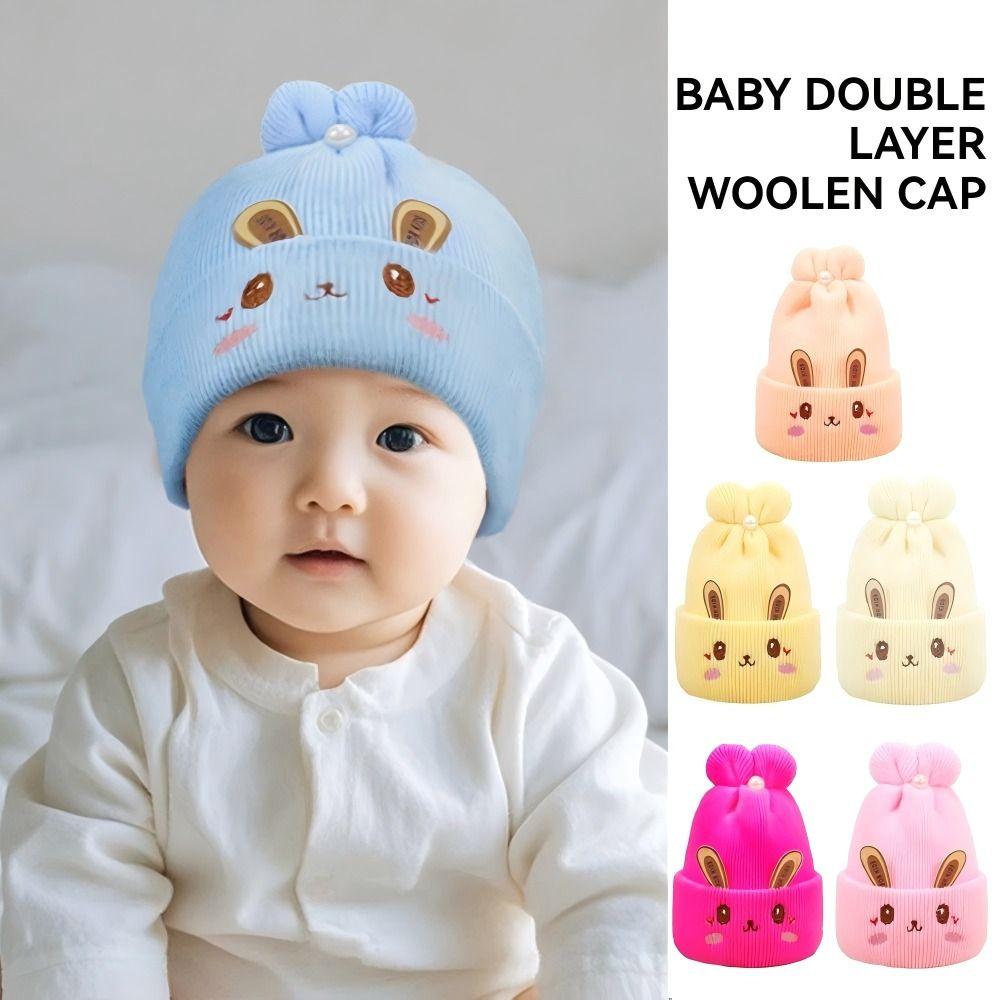 Soft Breathable Baby Knitted Caps Keep Warm Baby Warm Beanie Hats Kids Bonnet Hat  Kids Boys Girls