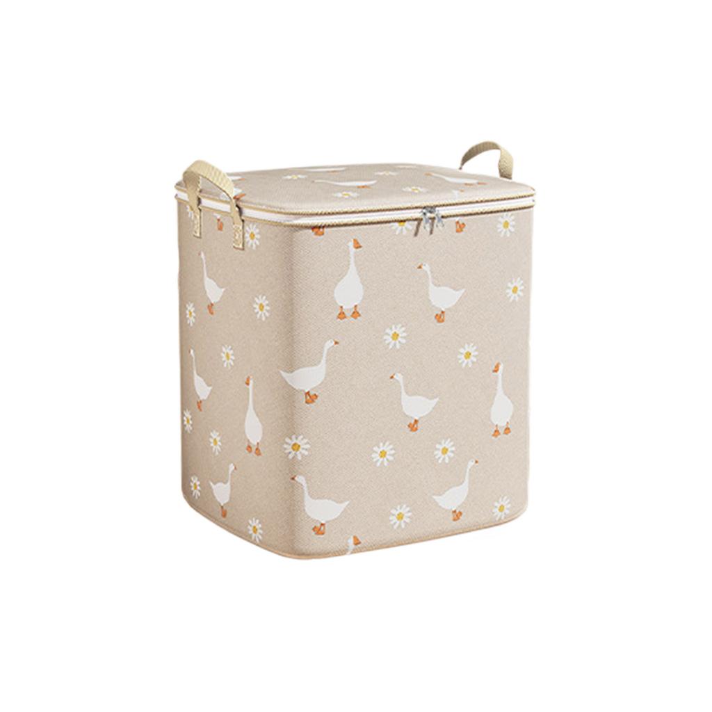 Large Capacity Storage Bag For Blankets Clothes Non Woven Fabric Foldable Seasonal Clothing Organizer With Handles