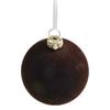 Velvet For Christmas Ornaments 12PC for Tree Mantle and Window Decoration