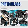 1/12 Yamaha YZF-R1M Alloy Racing Motorcycle Model Simulation Diecast Metal Cross-Country Motorcycle Model Sound and Light Kids Toy Gift