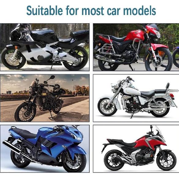 FOR Eliminator SE 400 450 Universal Motorcycle Riding Bag - Retro Rearseat Storage Side Bag (Black)