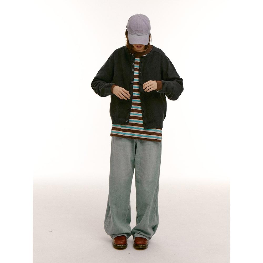 Saendeusaundeu (Unisex) Overduck Washed Ball Cap Violet