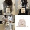 Rabbit Pattern Pu Crossbody Bag With Chain Strap For Daily Use And Fashion Accessory