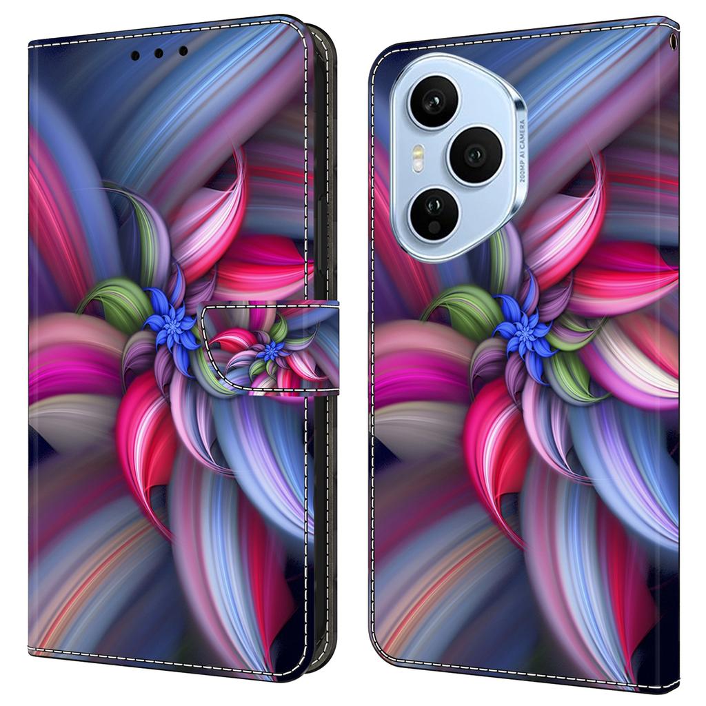 Für Honor 400 Pro 5G (Global) Hülle 3D-Muster PU-Leder Brieftasche Handyhülle mit Ständer