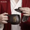 Yixing Handmade Purple Clay Teacup With Filter Tea separation Office personal Water Cup Travel Tea Set Household Drinkware 350ml