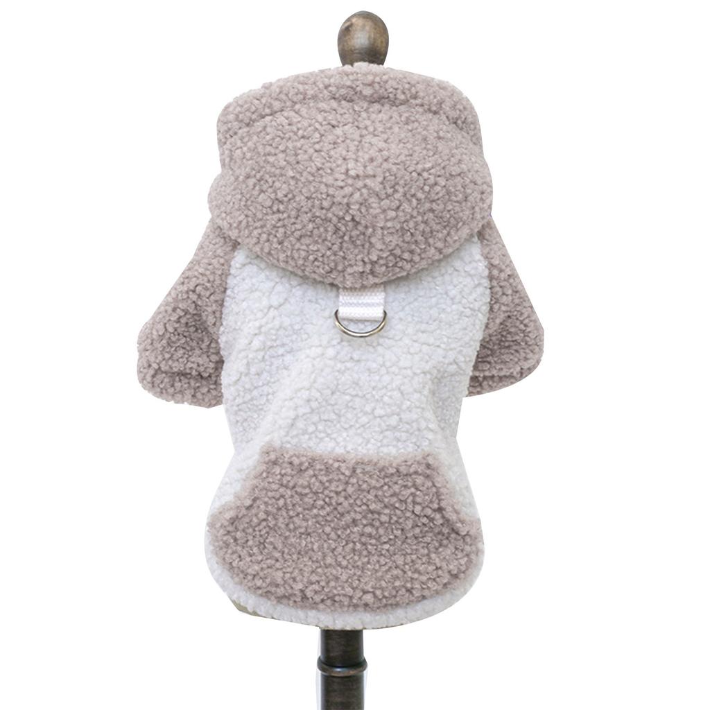 Dog Fleece Coat Pet Cold Weather Clothes Winter Doggies Sweatshirt Warm Pet Apparel Jackets Dog Sweaters for Small Dogs