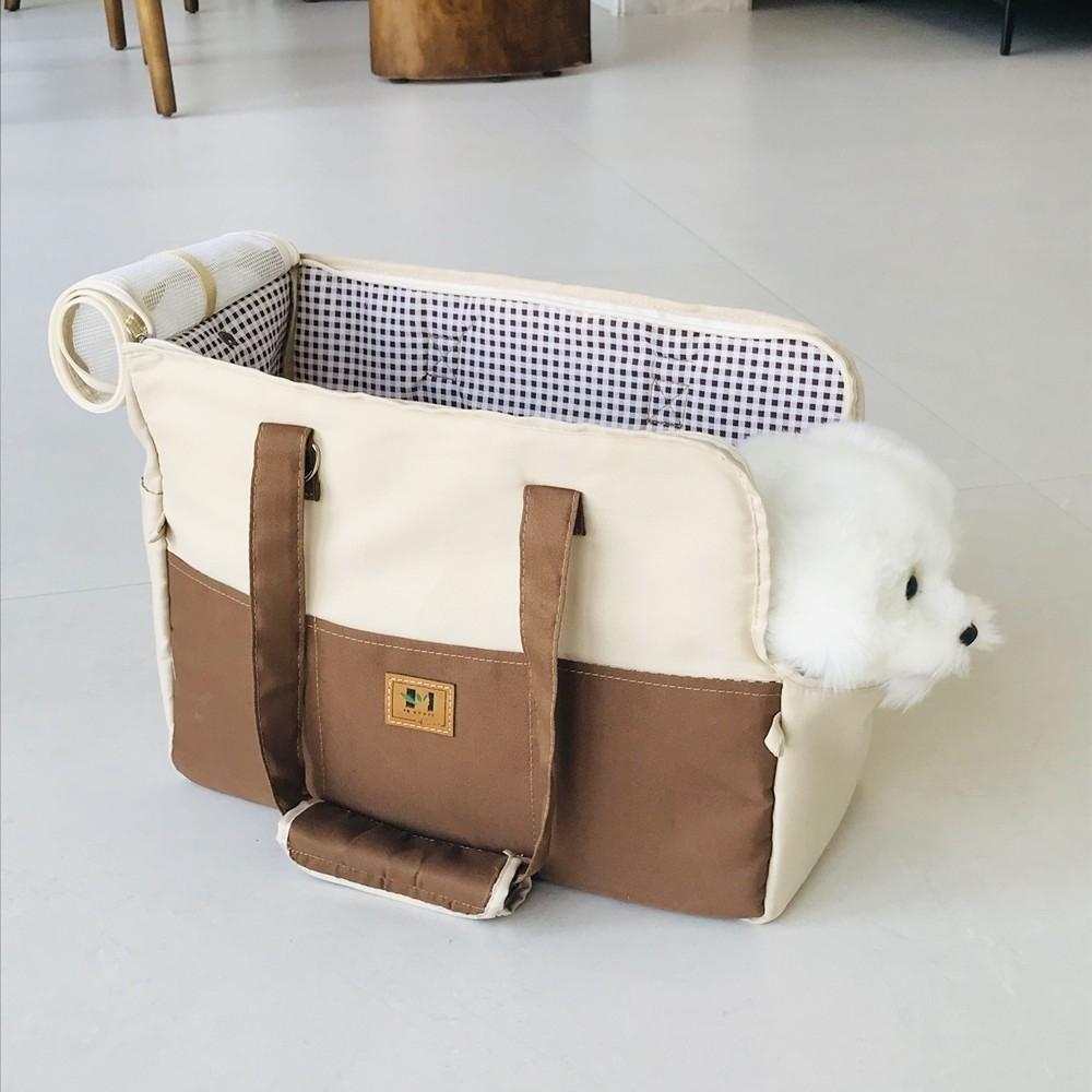 Borsa a tracolla per animali domestici Borsa tote portatile per viaggi con animali domestici Morbida traspirante Sedile per auto per cani Portatile Antiscivolo Borsa per il trasporto del gatto Uso per cani di piccola taglia