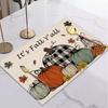 1PC Thanksgiving Day Placemats Pumpkin Print Tableware Mat Christmas Decor for Home Xmas Navidad Noel NewYear Table Decor