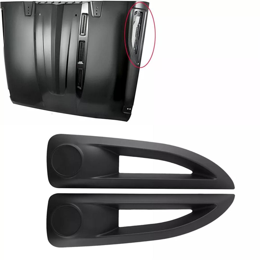 1 Pair Car Hood Side Vent Cover Trim Hood For Jeep Wrangler Rubicon 2007-17 Usa