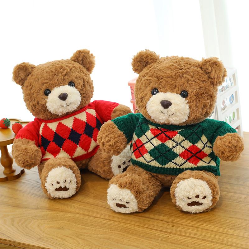 Милый Свитер Плюшевая Кукла Плюшевый Мишка 35 cm