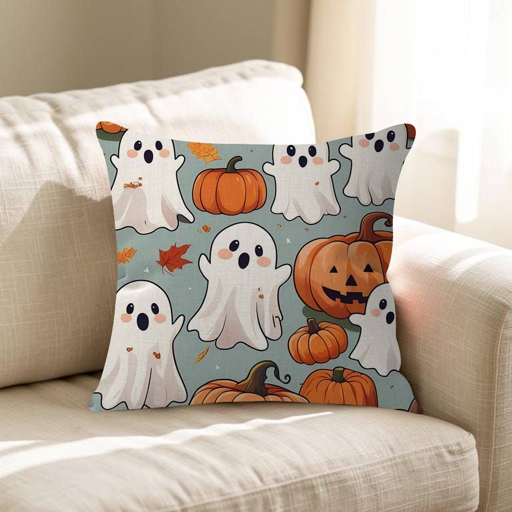 Pumpkin Ghost Cushion Cover Decorative Pillow Sofa Home Decor Case Pillow Cases