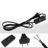 303 Rocker Dimming Desk Lamp Extension Cord - 1.8m, Two-Pin Flat Plug for Neon Sign Advertising.