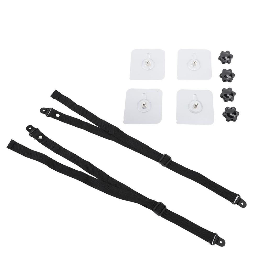 2 buc. Curele de siguranță reglabile pentru TV Ancore de mobilier adezive anti vârf pentru ecrane plate de protecție pentru copii