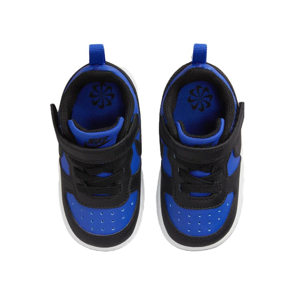 New Nike Court Borough Recraft Anti Slip Wear Resistant Low Top Toddler Shoes Blue Black White Infant And Toddler HM6300-480