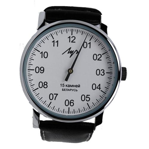 Genuine LUCH Waterproof Winding Wristwatch, One-hand (white Face, Cyrillic), Digital.