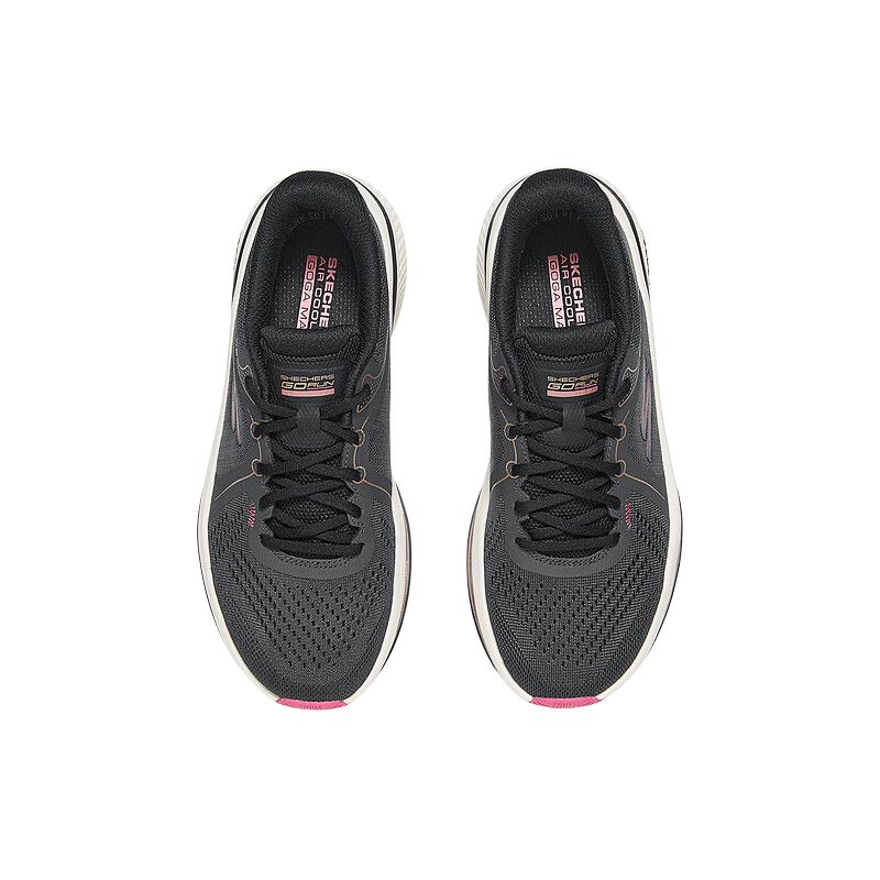Skechers Lightweight Supportive Breathable Comfortable Running Shoes Women Sneaker Black 129005-BKPK
