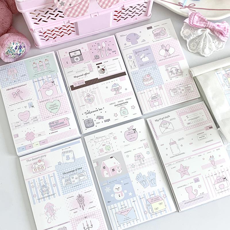 Korean Style Mini Sealing Stickers (3x4CM) for Card Packaging and DIY Journals - Cute Adhesive Designs