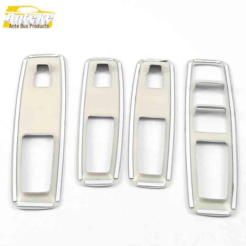 GS3 Glass Switch Sequins Electroplated Window Armrest Lift Button Decorative Patch Car Accessories