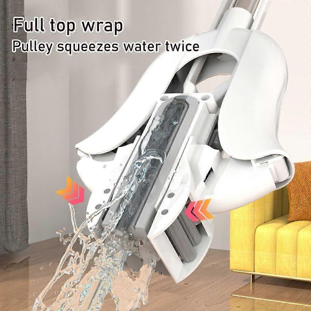 Hand-Washable Collodion Mop, Folding Sponge Mop, Self-Squeezing Mop