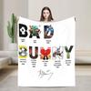 BAD BUNNY TOUR 2025 Blankets Coral Fleece Plush Winter Multi-function Lightweight Thin Throw Blankets for Bed Outdoor Bedspread